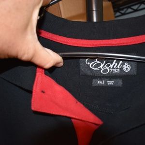 Eight 732 Stylish Mens Short Sleeve Polo. 2XL.